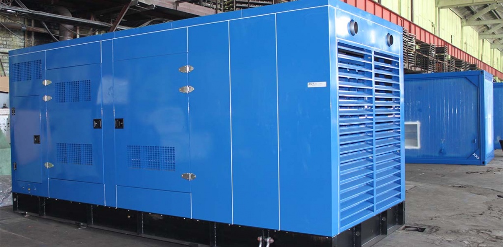 foto Дизель-генератор (ДГУ, ДЭС) мощность 360 кВт 400В Doosan в шумопоглощающем кожухе
