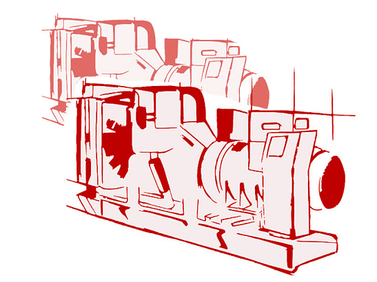 Высоковольтный энергомодуль мощностью 2500 кВт 10,5 кВ двигатель Baudouin